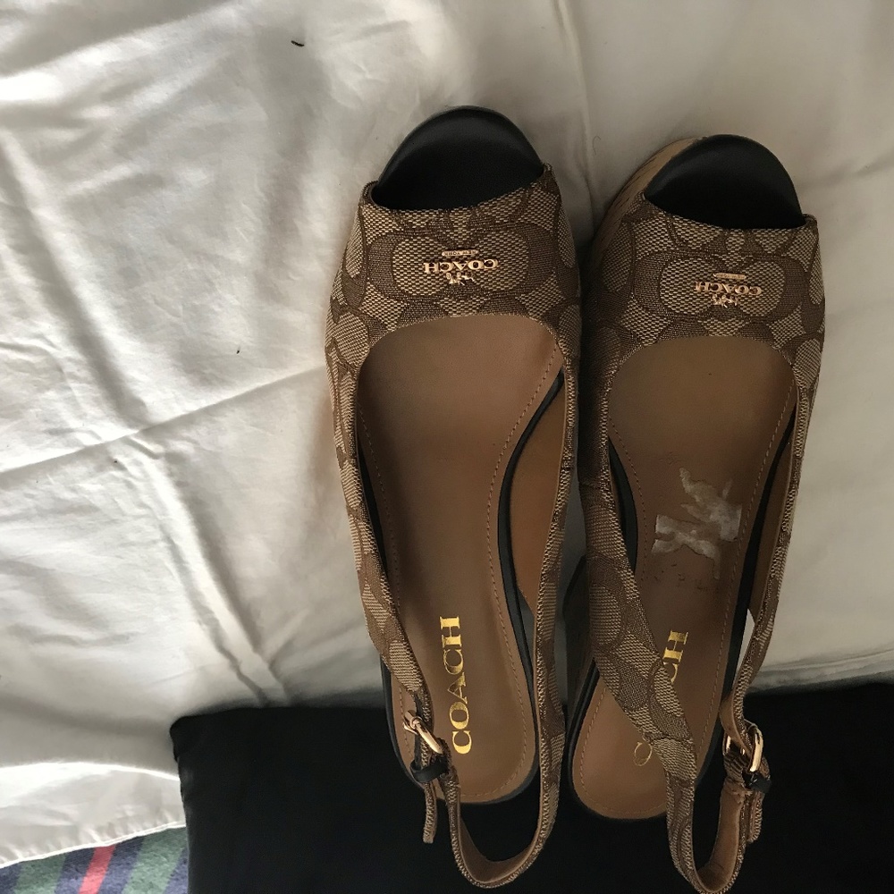 Gorgeous Coach Platform Sandals